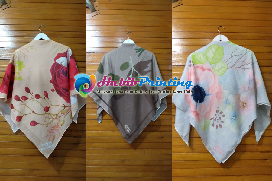 Jasa Print Kain Jilbab
